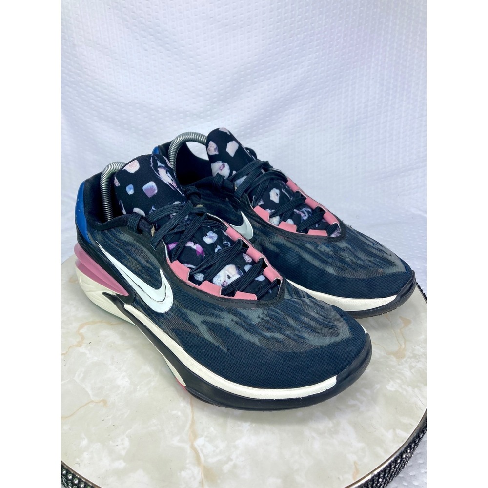 Nike Air Zoom GT Cut 2 Athletic Shoes Men 8.5 Black Metallic Basketball Sneakers